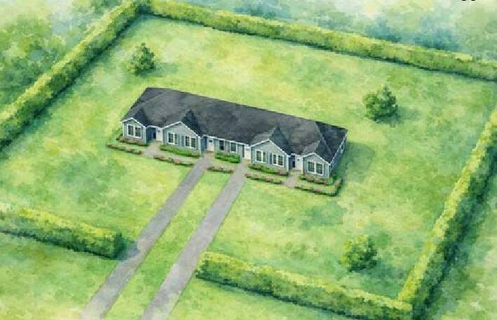 Mockup of the proposed single-storey fourplex at 3 Blueberry Avenue, submitted as part of the zoning amendment application.